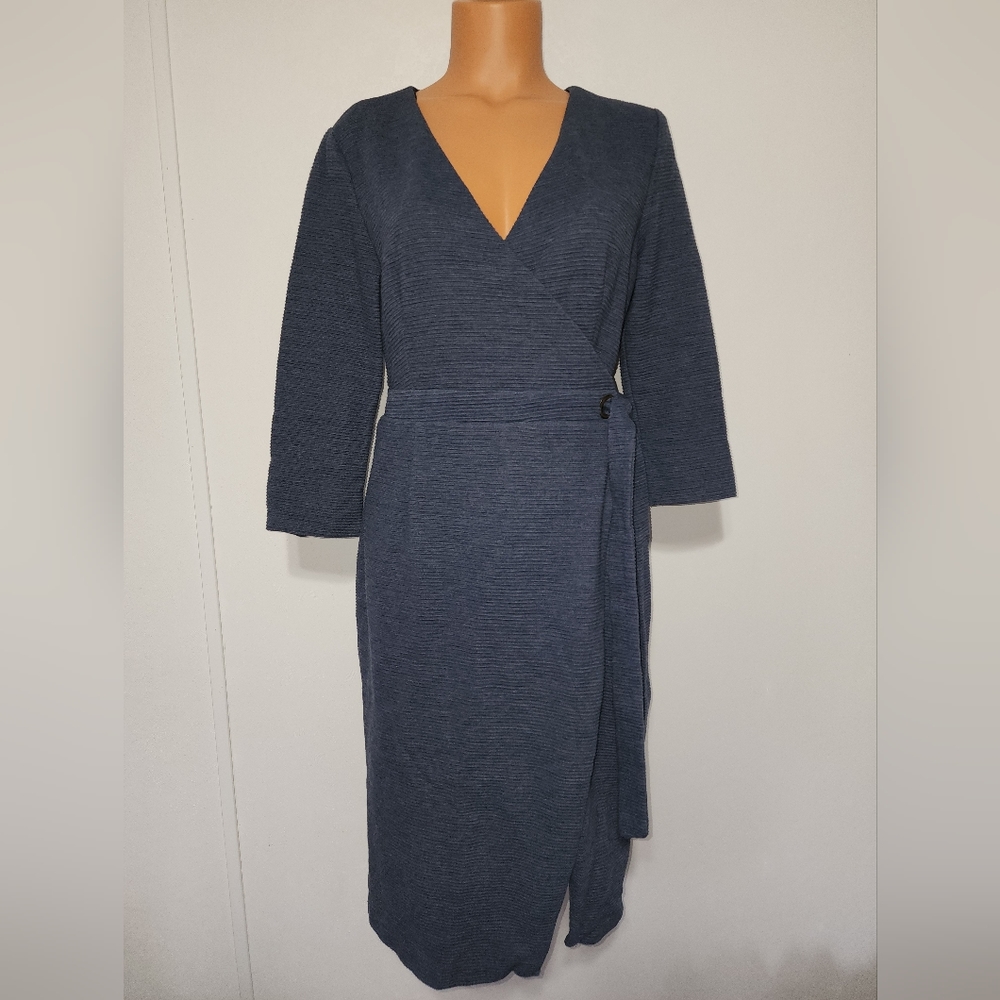 Slate & Willow Navy Blue Wrap Dress Xtra Large